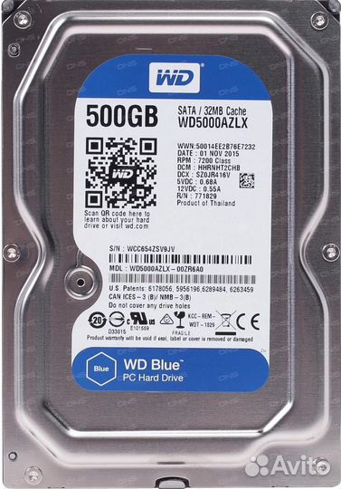 Жесткий диск wd blue 500гб