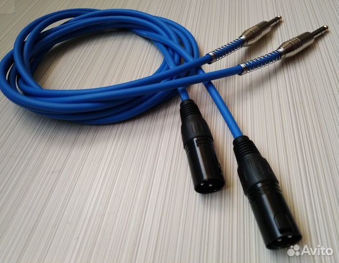 Кабели XLR-TRS Jack Canare (Japan) пара