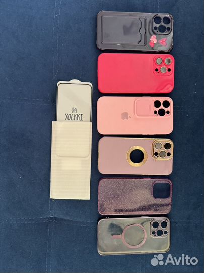 Чехлы и защитное стекло на айфон 14 pro max