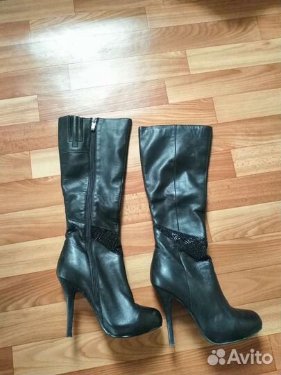 Сапоги натуральная кожа демисезонные