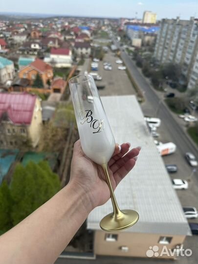 Бокалы свадебные аксессуары