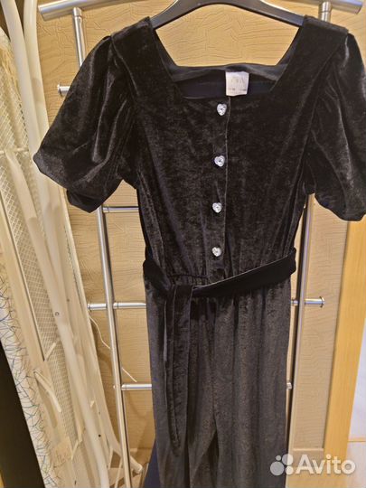 Комбинезон zara р.140 бархатный нарядный