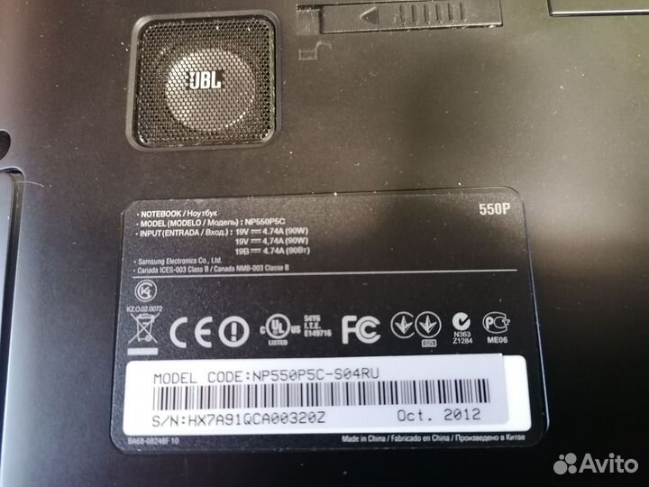Игровой ноутбук Samsung NP550P5C-S04RU