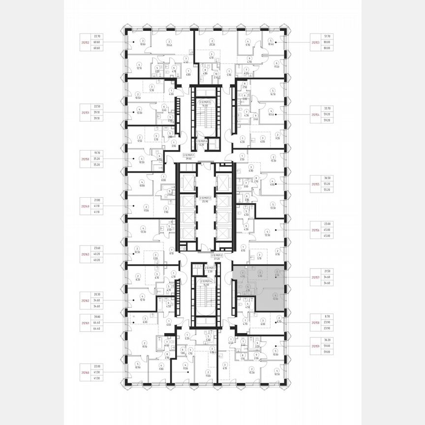1-к. квартира, 34,6 м², 12/59 эт.