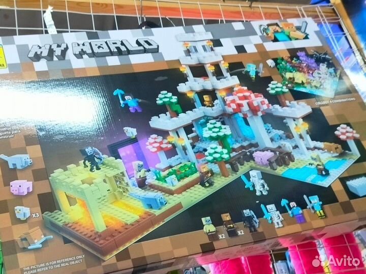 Огромный конструктор Minecraft 2000 дет