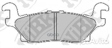 Колодки тормозные дисковые задние PN0499 NiBK