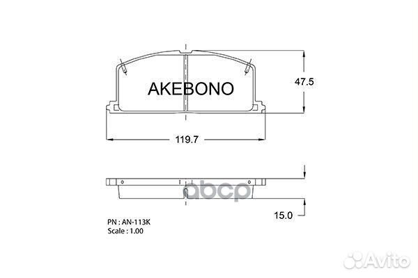 Колодки тормозные передние дисковые toyota corolla