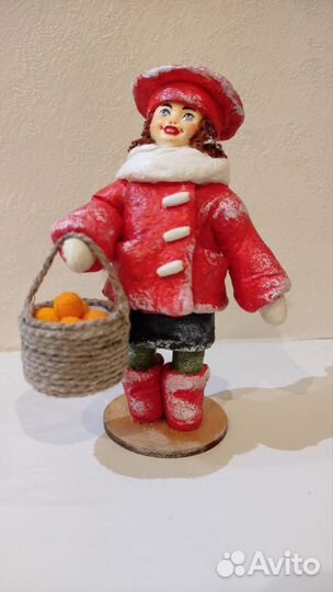 Ватные елочные игрушки СССР