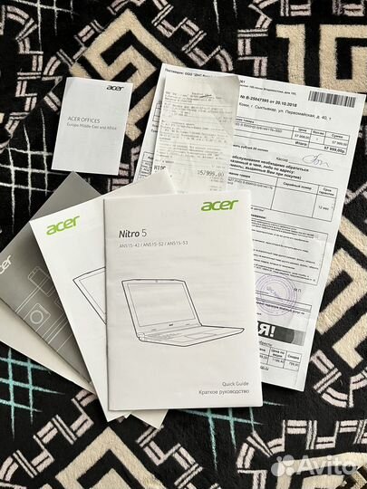 Ноутбук игровой Acer Nitro 5 AN515-52-56Z7