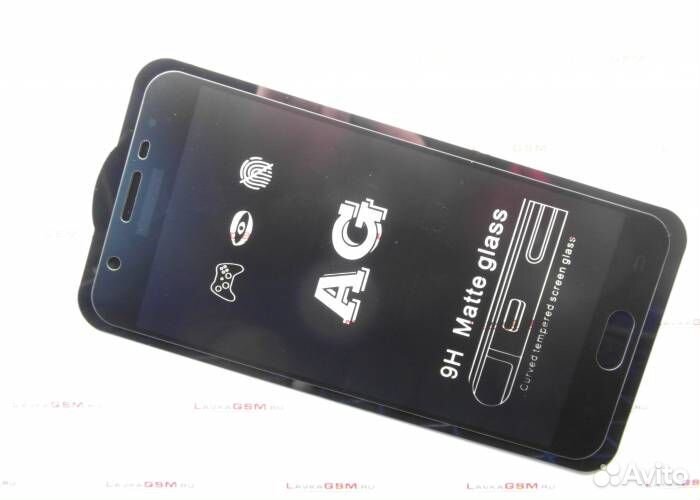 Защитное стекло матовое для Samsung J7 Prime Черно