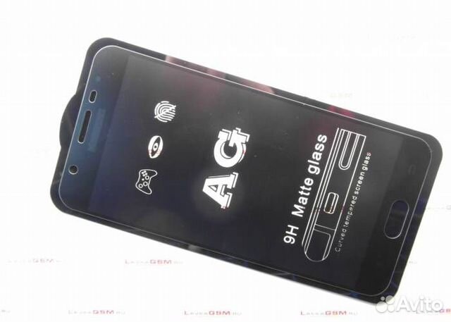 Защитное стекло матовое для Samsung J7 Prime Черно