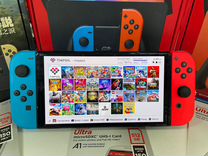 Nintendo switch oled picofly + подарки