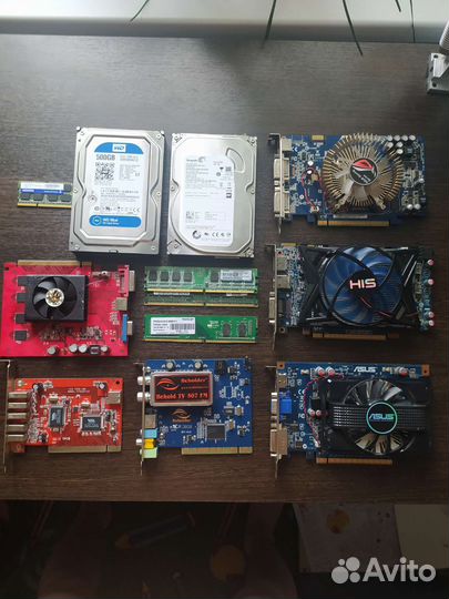 Видеокарты, жёсткие диски, оперативная память