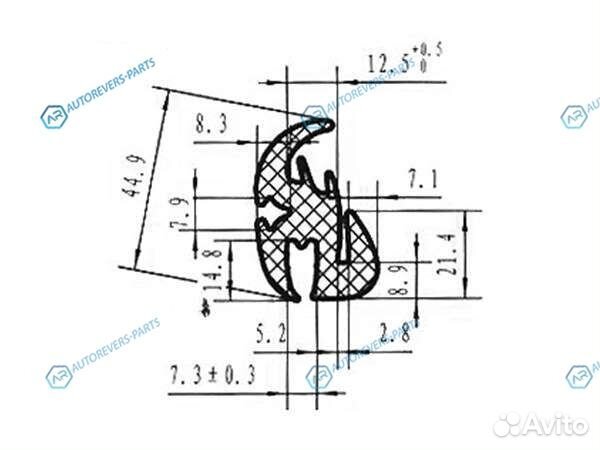 TD-38 Молдинг MAN F90 (широкая кабина) 86