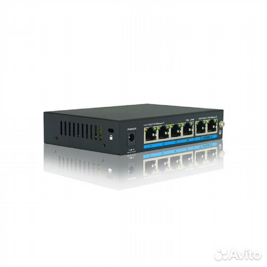 AT-NS-4P2-60 (B) atix 6 портовый рoе коммутатор не