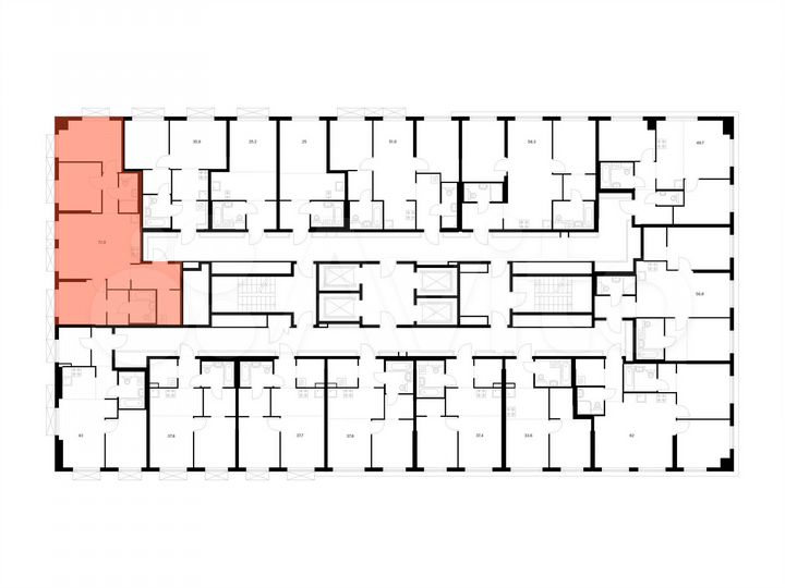 3-к. квартира, 72,9 м², 10/31 эт.