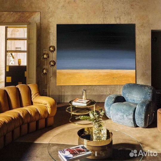 Интерьерная картина маслом абстракция