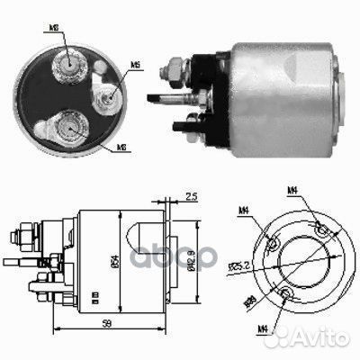 Втягивающее реле стартера 46159 meat & doria