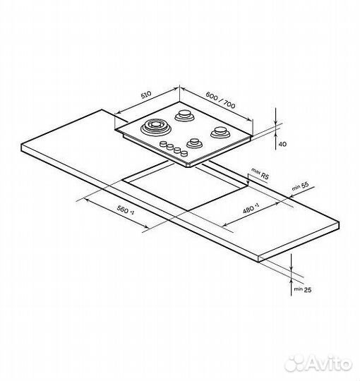 Варочная поверхность LEX GVG 644T mbbl