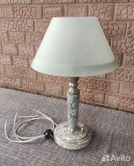 Настольная лампа СССР мрамор