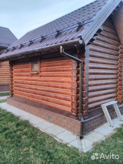 Шлифовка, покраска деревянного дома