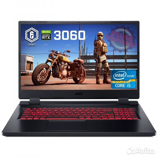Acer Nitro 5 17,3 Новые i5-12500H/16GB/RTX3060/SSD