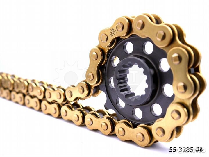 Цепь для мотоцикла esjot 525 EJX 106 звеньев золот