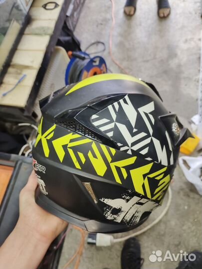 Мото шлем кросовый