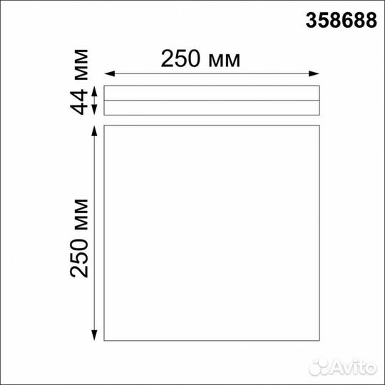 Светильник накладной для ванной светодиодный