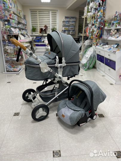 Коляска Luxmom 3в1 новая