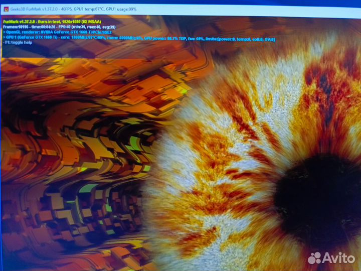 Видеокарта Palit GTX 1660ti 6gb ос