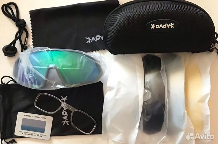 Поляризационные велосипедные очки Kapvoe 5 линз