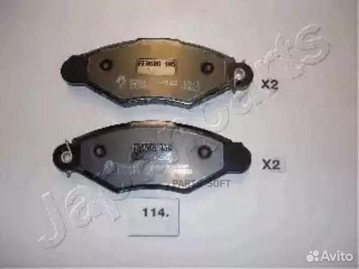 Japanparts PA114AF Колодки торм.диск. Niss Kubista