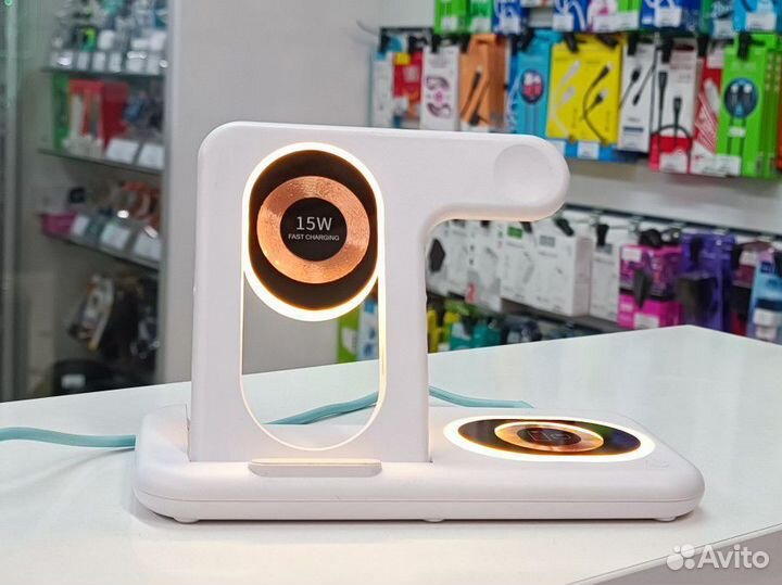 Беспроводная Зарядное Станция Samsung 4в1 15W