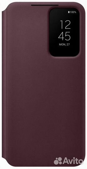 Оригинал Чехол Smart View для Samsung S22 Бургунди