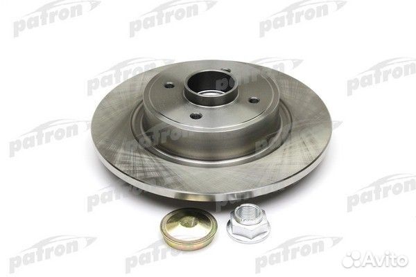 Диск тормозной невентилир. задн. renault: grand