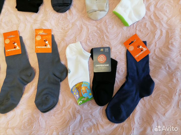 Новые детские носки 34 размера из хлопка