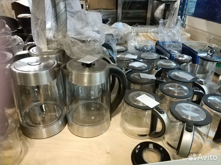 Стеклянные чашки для кофеварок, чайники, заварники