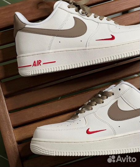 Nike Air Force 1 Low 07 Premium Brown Cream Leathe