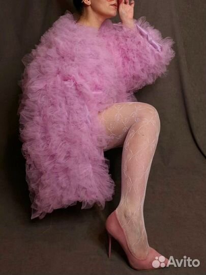 Шуба из фатина