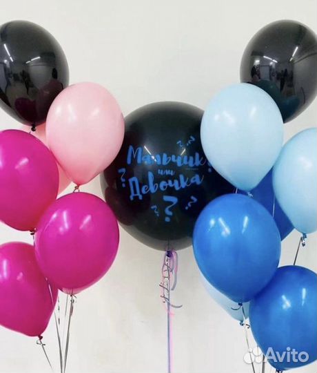 Воздушные шарики на гендер пати
