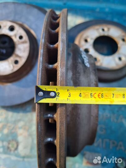 Тормозные диски. Ауди Q7 4L. 3.0 tdi