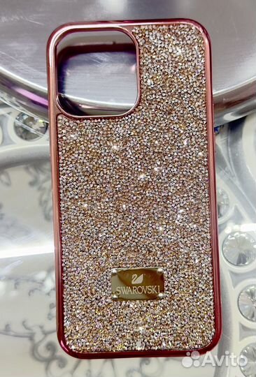 Чехол на iPhone 14 pro max со стразами swarovski