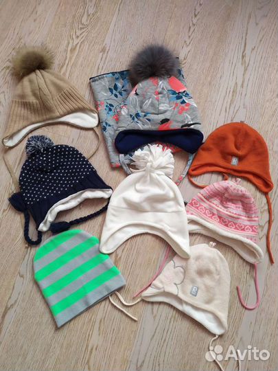 Шапочки деми и зима 48, 50, 52, 54