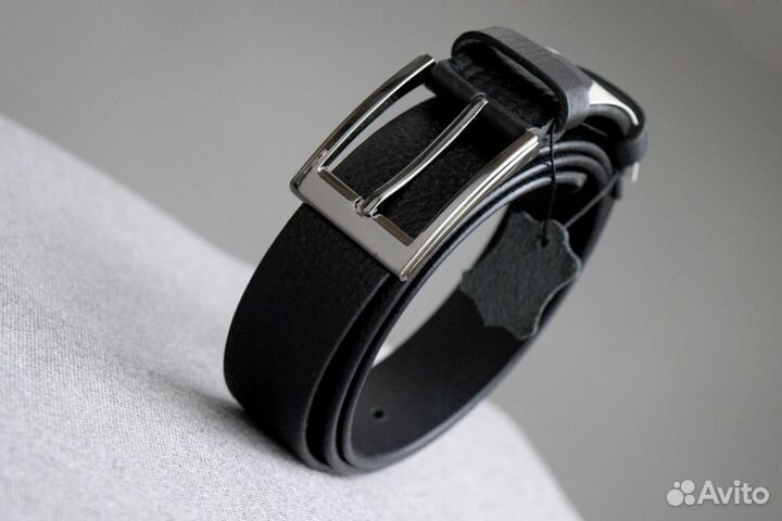 Классический брючный ремень кожа