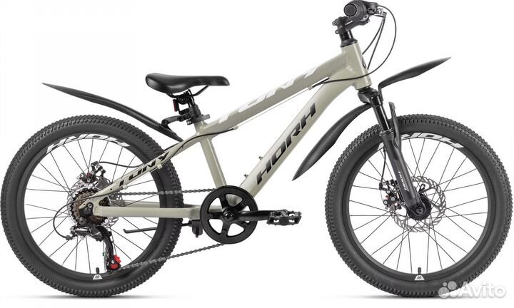 Велосипед horh tony TYD 2.0 20 (2023) Grey-Black-W