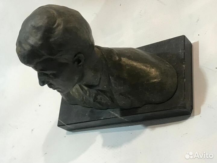 Бюст С.Есенина.Силумин мрамор СССР