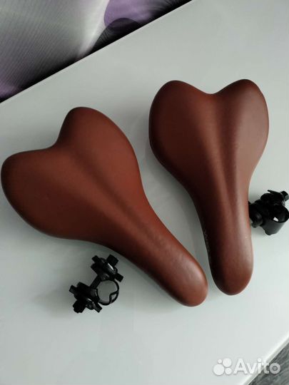 Седло для велосипеда кожаное