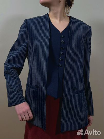 Пиджак винтаж с деконструкцией y2k