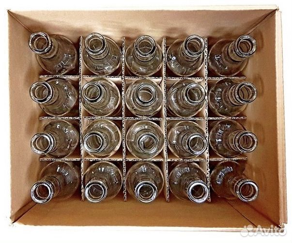 Стеклянная бутылка гуала 0,5 л с пробкой